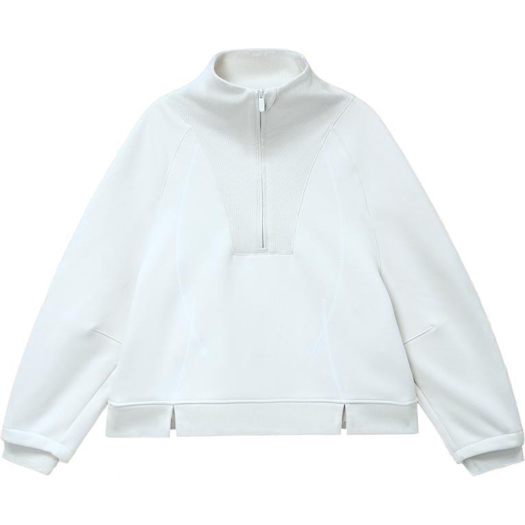 Order (W) Lululemon 柔軟羊毛半拉鍊套頭衫玫瑰紅色運動長袖衫。 LW3HOJS