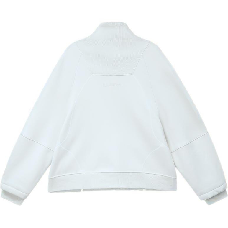 Lookbook (W) Lululemon 柔軟羊毛半拉鍊套頭衫玫瑰紅色運動長袖衫。 LW3HOJS