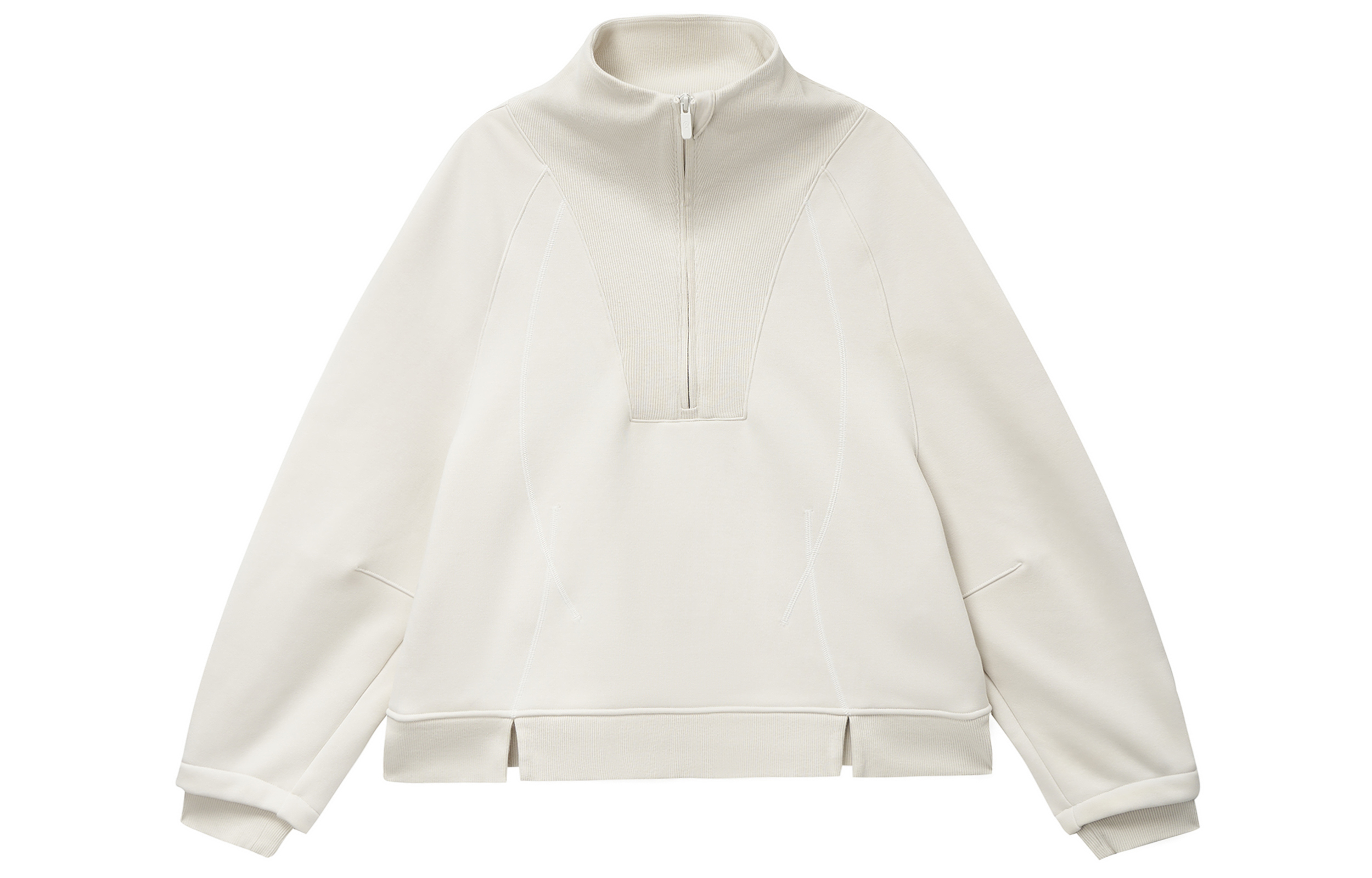 Details for (W) Lululemon 柔軟羊毛半拉鍊套頭衫玫瑰紅色運動長袖衫。 LW3HOJS