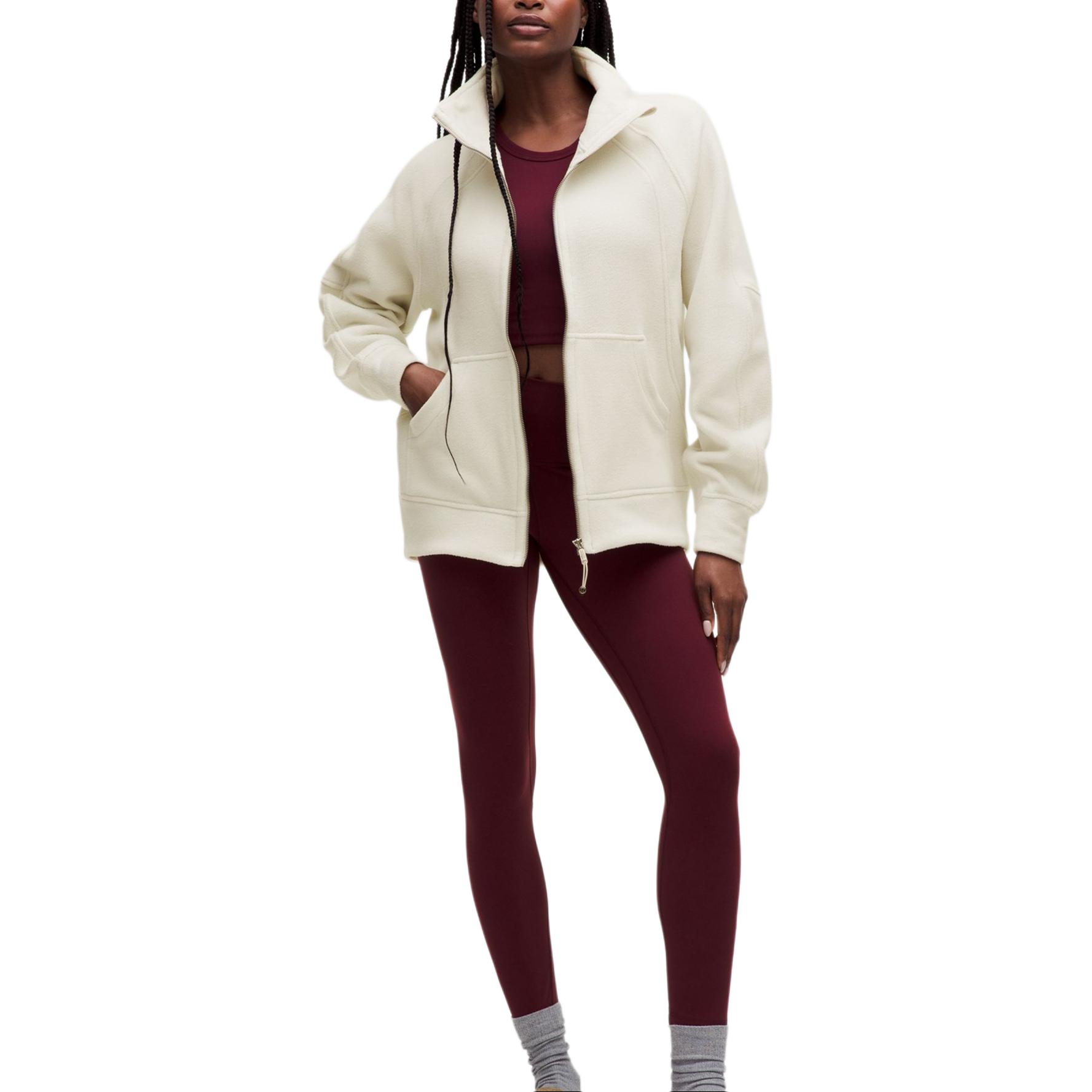 Shop (W) Lululemon Scuba连帽宽松拉链夹克 休闲运动风 LW3IVPS