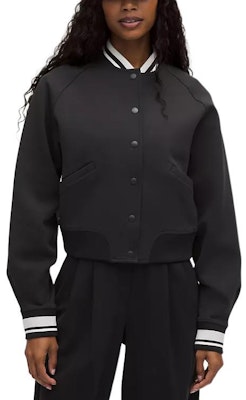 (Women) Lululemon Snap-Front Windproof Loose Fit Long Sleeve Varsity Jacket. LW3JG2S Order (Women) Lululemon Snap-Front Windproof Loose Fit Long Sleeve Varsity Jacket. LW3JG2S