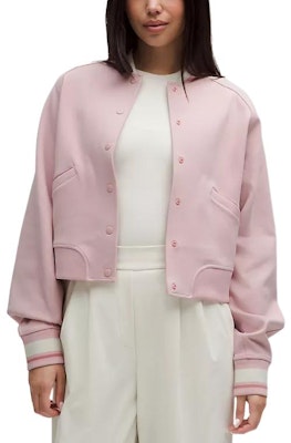 (Women) Lululemon Snap-Front Windproof Loose Fit Long Sleeve Varsity Jacket. LW3JG2S Cheap (Women) Lululemon Snap-Front Windproof Loose Fit Long Sleeve Varsity Jacket. LW3JG2S