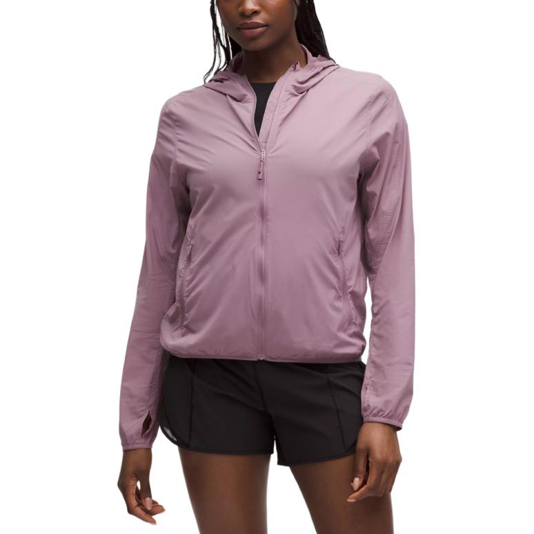 Lookbook (W) Lululemon Chaqueta con Capucha de Manga Larga Transpirable y de Color Sólido. LW4CJAS