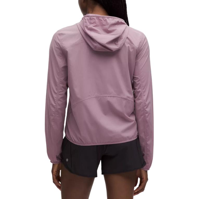 Shop (W) Lululemon Chaqueta con Capucha de Manga Larga Transpirable y de Color Sólido. LW4CJAS