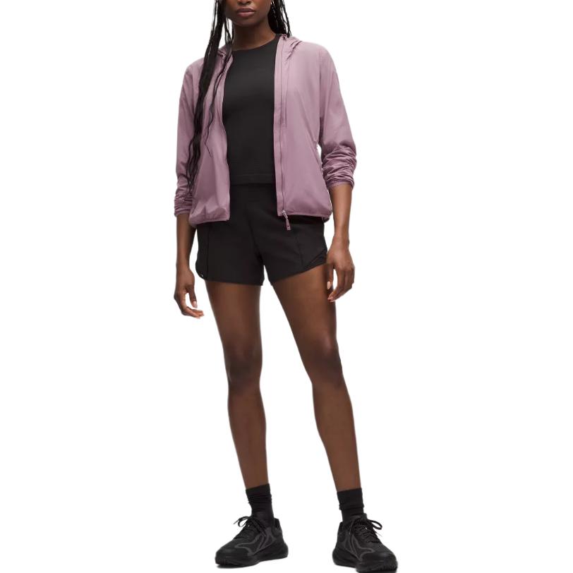 Purchase (W) Lululemon Chaqueta con Capucha de Manga Larga Transpirable y de Color Sólido. LW4CJAS