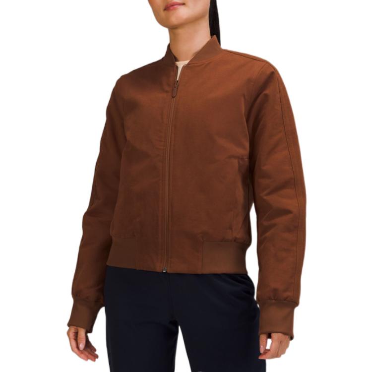 Shop (W) Lululemon SS22 飞行员夹克拉链纯色外套 LW4BSQS