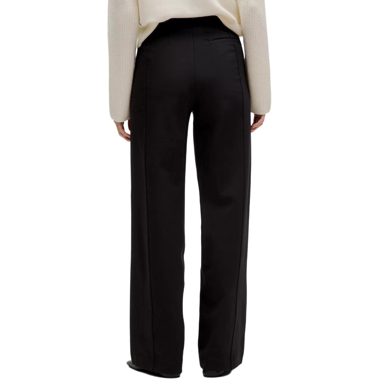 Shop (W) Lululemon Celana Kasual Knit Stretch Kaki Lurus Bahan Ponte Solid. LW5GLBS