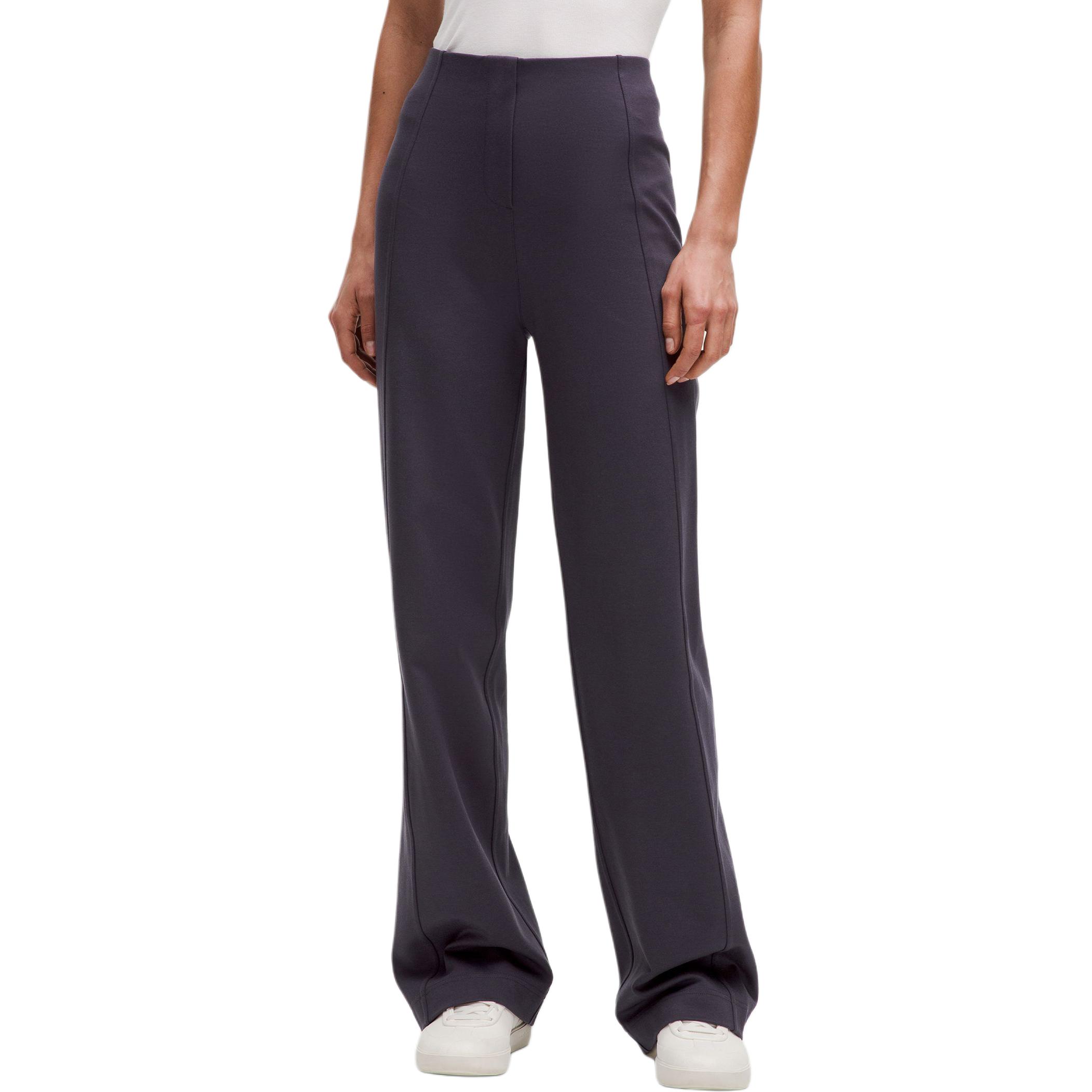 Details for (W) Lululemon Celana Kasual Knit Stretch Kaki Lurus Bahan Ponte Solid. LW5GLBS