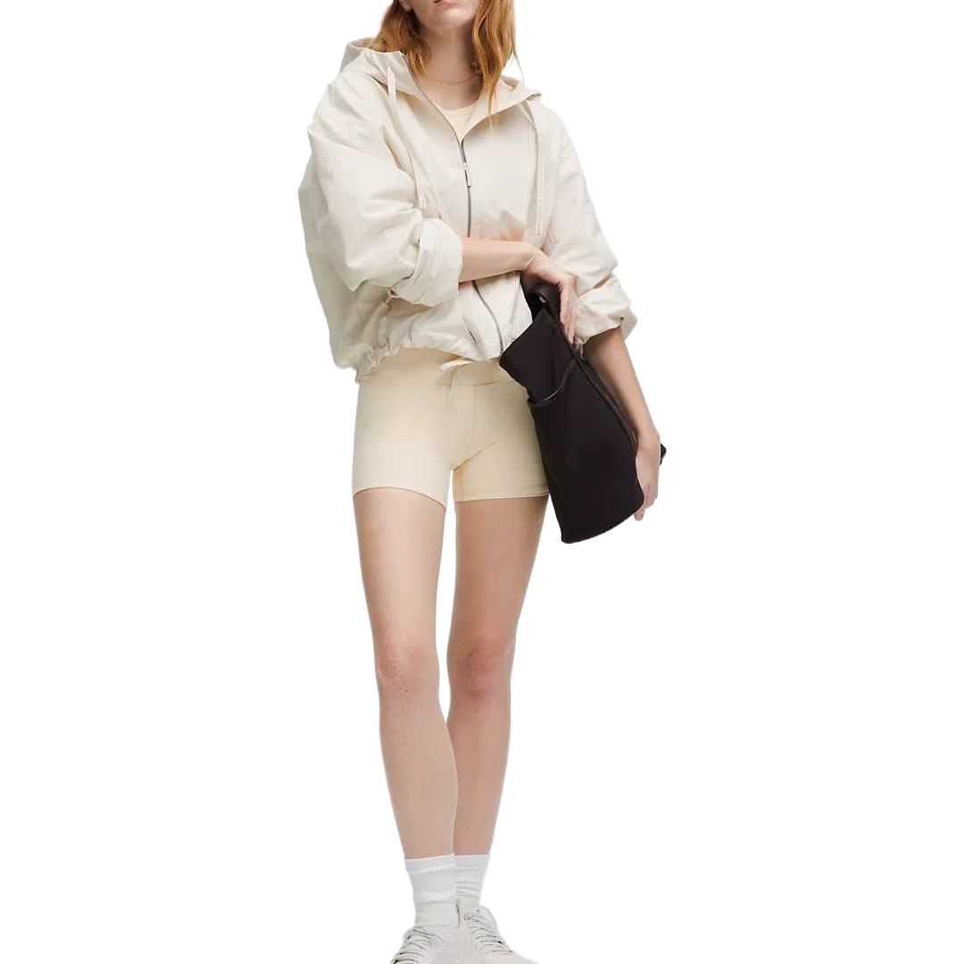 Cheap (W) Chaqueta Lululemon Impermeable a Prueba de Viento con Capucha Corta. LW4CJ4S