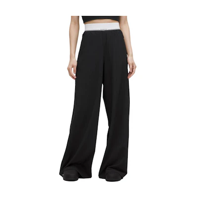 (Women) Lululemon Wide-Leg Pants with Waist Logo Casual Trousers LW5IDAA