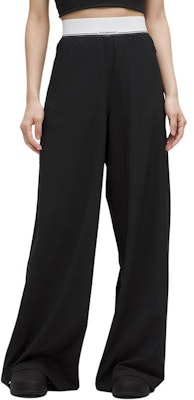 (Women) Lululemon Wide-Leg Pants with Waist Logo Casual Trousers LW5IDAA Order (Women) Lululemon Wide-Leg Pants with Waist Logo Casual Trousers LW5IDAA