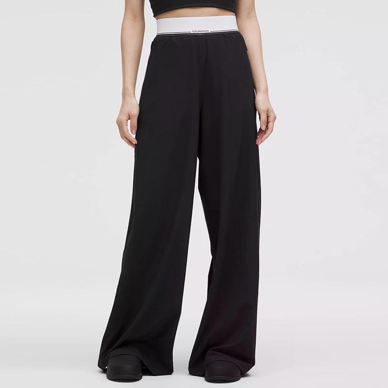Purchase (W) Lululemon 宽腿裤 腰部Logo休闲长裤 LW5IDAA