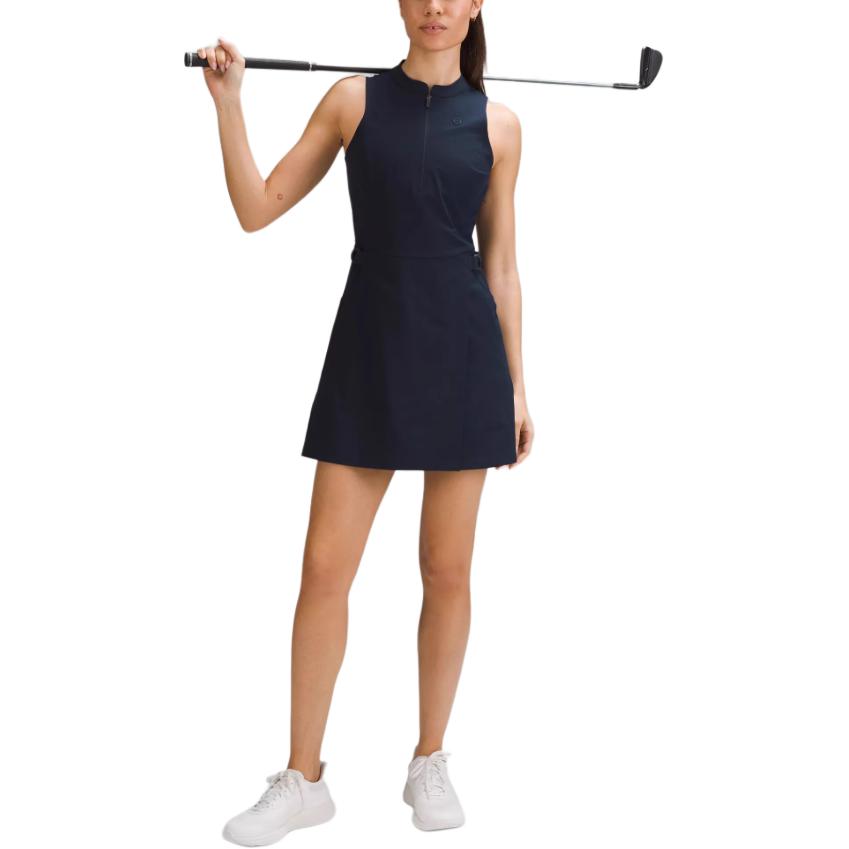 Purchase (W) Lululemon 交叉前短袖修身高爾夫連身裙 深藍色 LW1EPVS