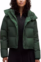Details for (Women) Lululemon Wunder Puff 600 Fill Goose Down Hooded Short Puffer Jacket. LW4BWPS,LW4CADS