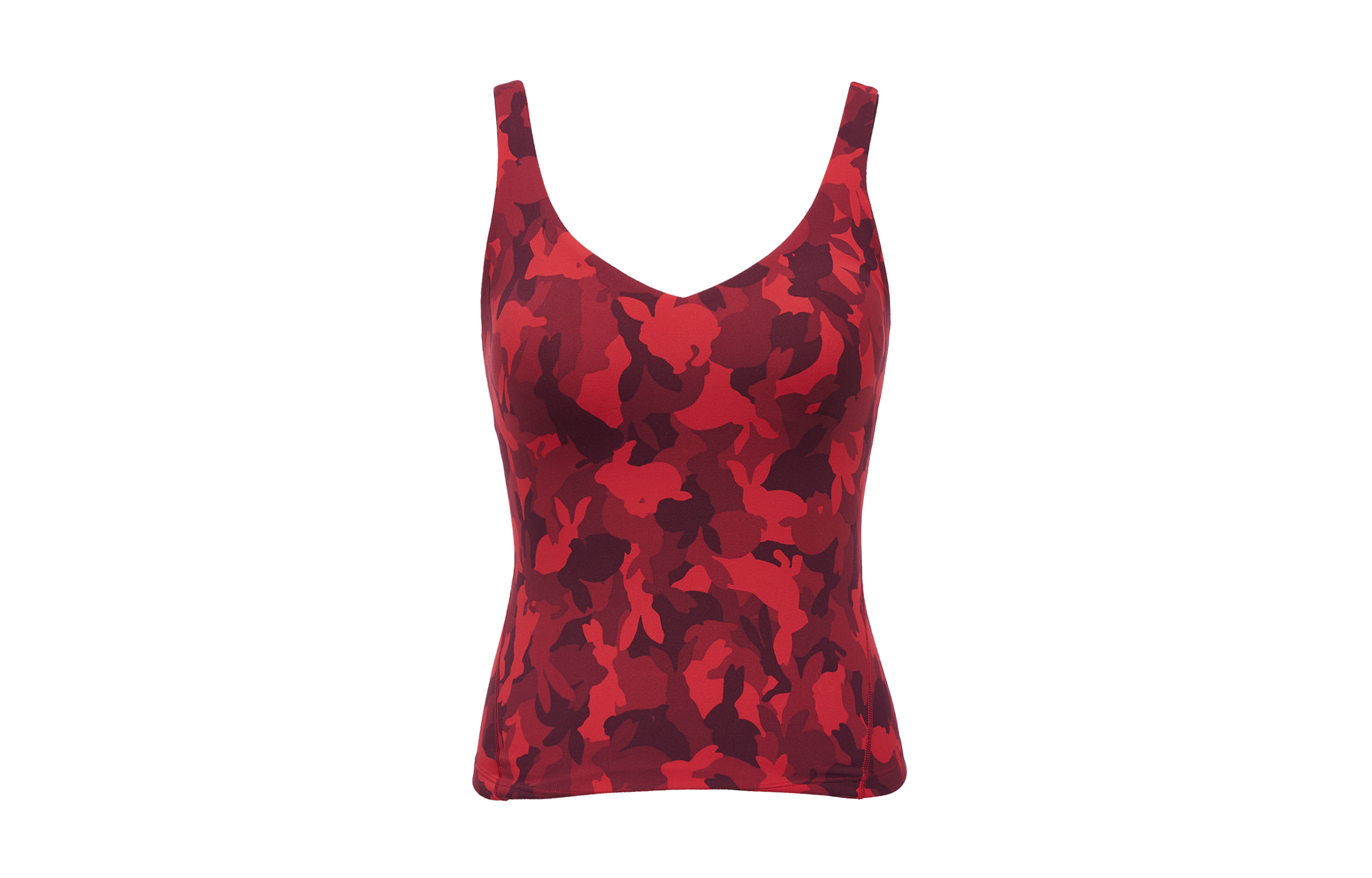 (Women) Lululemon Align™ Nulu™ Camo Slim-Fit Mid-Length Sports Tank Top Women - Red Camo LW1EC3S
