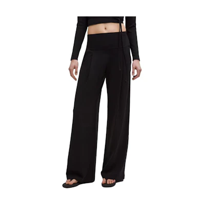 (Women) Lululemon Align Solid Wide-Leg Lounge Pants with Pockets LW5GRFR