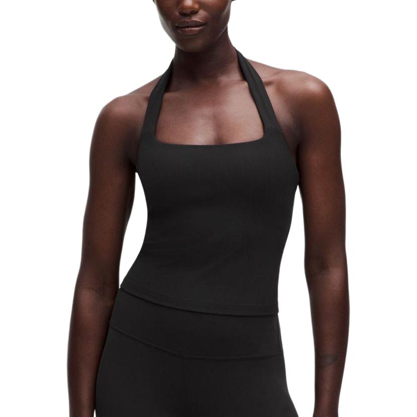 (Women) Lululemon Align Halter Neck Solid Color Fitted Sports Tank Top LW1GMAS
