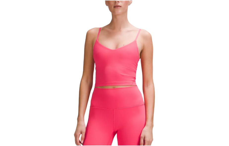 (Women) Lululemon Align Solid Color Cropped Slim Fit Tank Top LW1EOUS