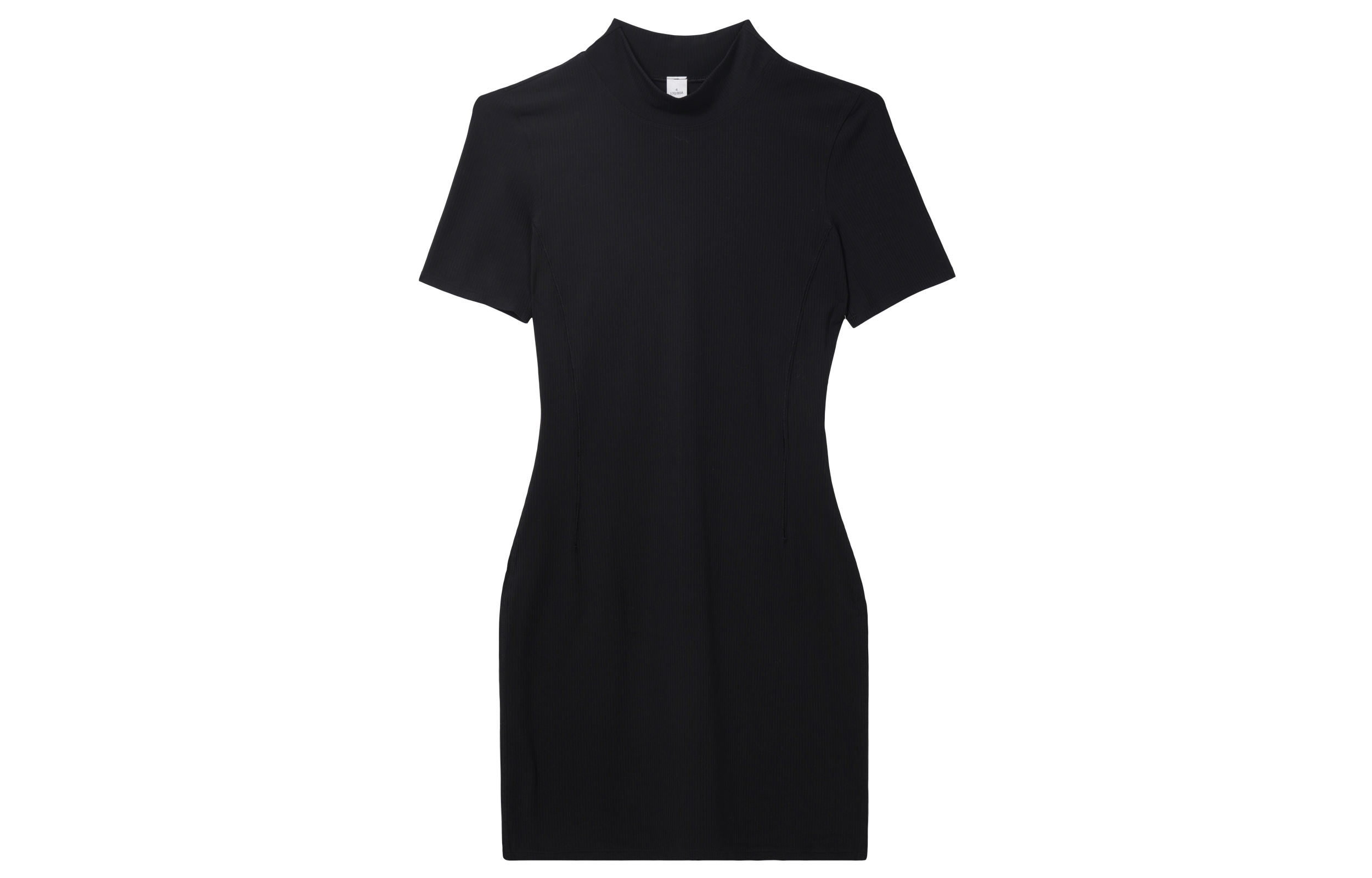 (Women) Lululemon All Aligned Ribbed Relaxed Crew Dress Black LW1EHCS