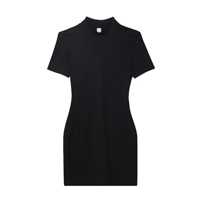 (Women) Lululemon All Aligned Ribbed Relaxed Crew Dress Black LW1EHCS