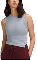 (Women) Lululemon Asymmetrical Hem Solid Color Crew Neck Tank Top. LW1EEJS (Women) Lululemon Asymmetrical Hem Solid Color Crew Neck Tank Top. LW1EEJS
