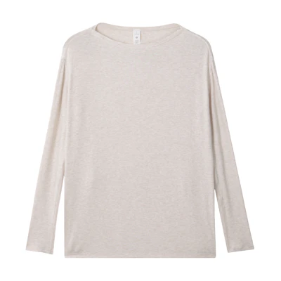 (Women) Lululemon Back in Action Solid Ribbed Loose Fit Long Sleeve Tee LW3FIHS