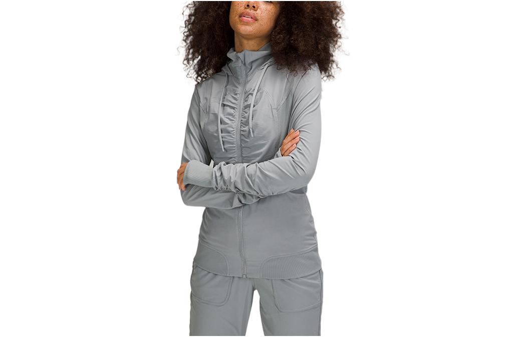 (Women) Lululemon Beyond the Studio Swift™ Fabric Solid Zip-Up Jacket for Women LW3DO9S 圖 12