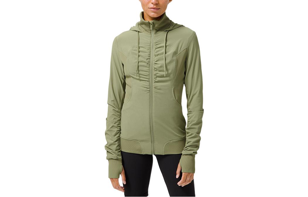 (Women) Lululemon Beyond the Studio Swift™ Fabric Solid Zip-Up Jacket for Women LW3DO9S 圖 14