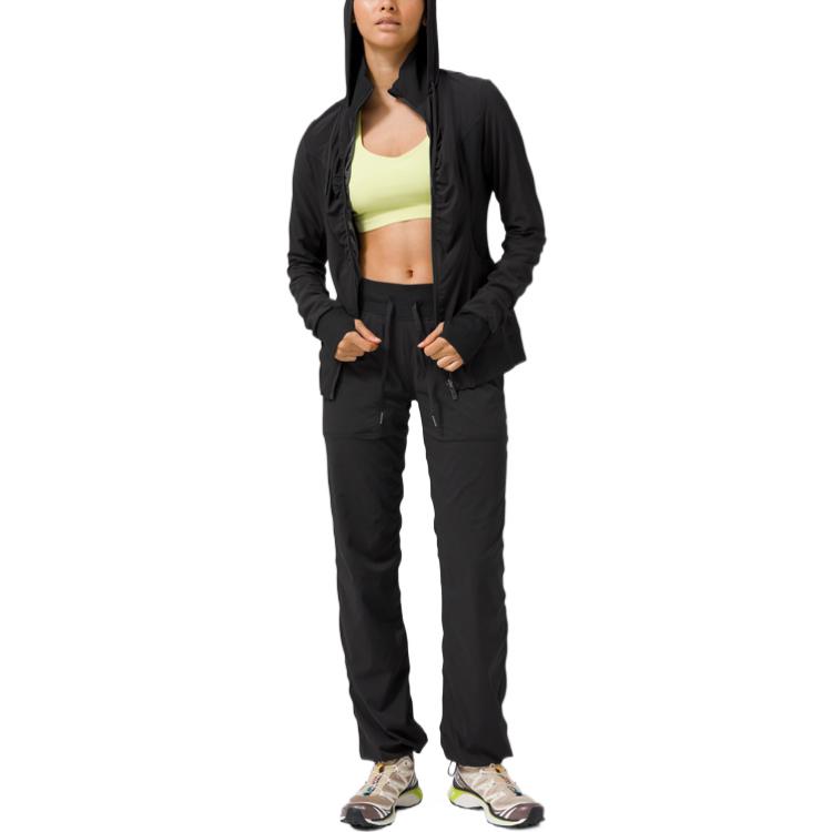 (Women) Lululemon Beyond the Studio Swift™ Fabric Solid Zip-Up Jacket for Women LW3DO9S 圖 3