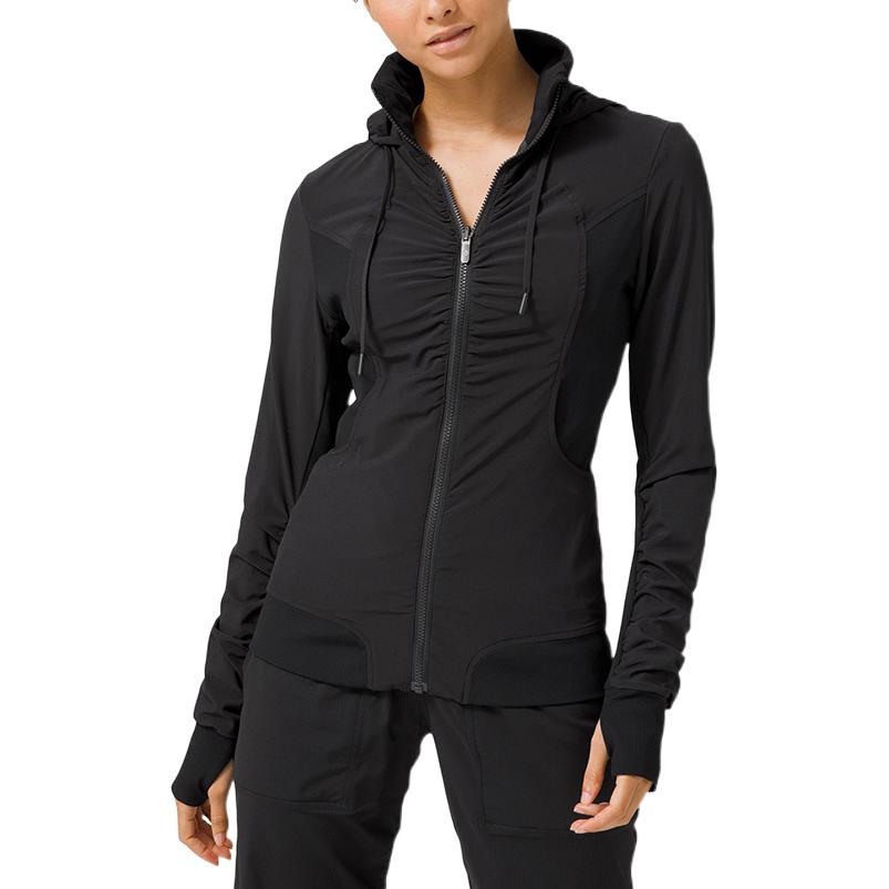 (Women) Lululemon Beyond the Studio Swift™ Fabric Solid Zip-Up Jacket for Women LW3DO9S 圖 5