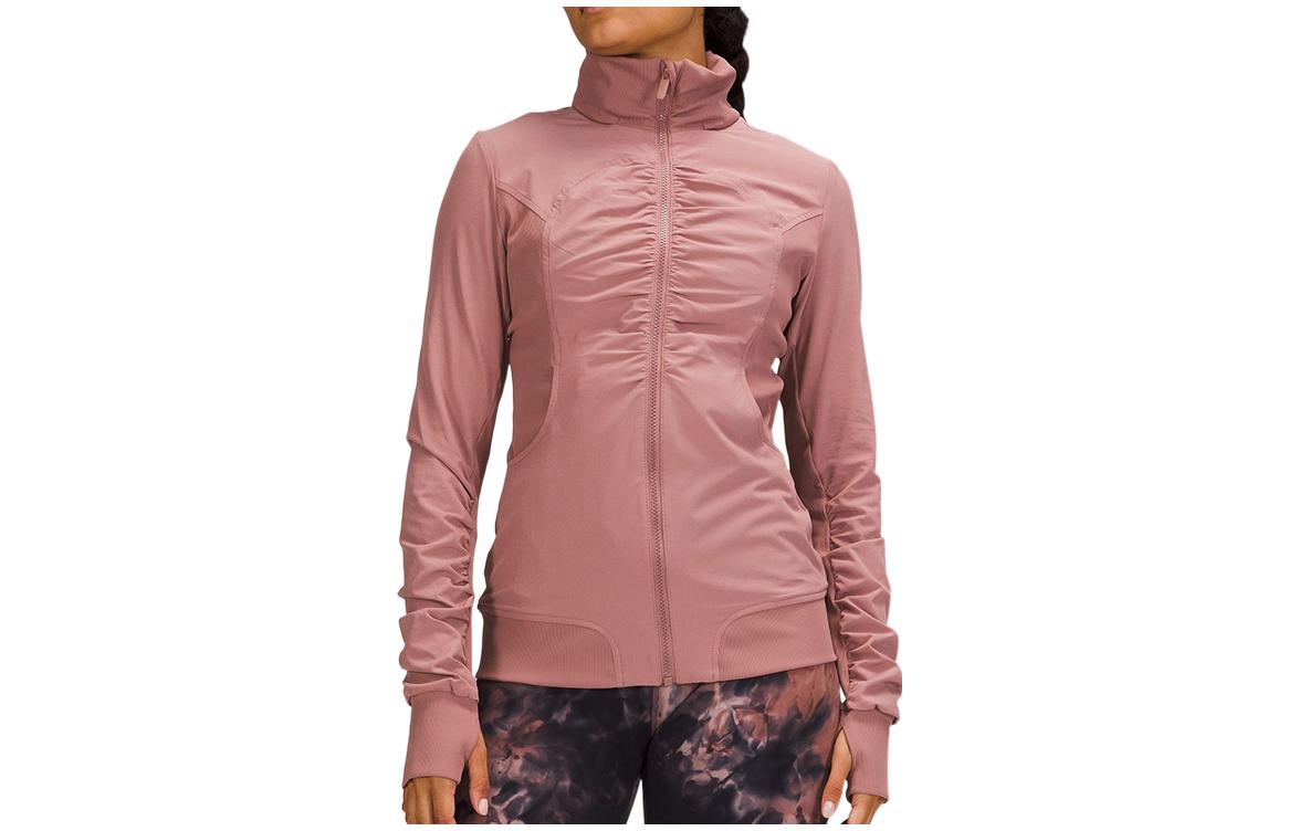 (Women) Lululemon Beyond the Studio Swift™ Fabric Solid Zip-Up Jacket for Women LW3DO9S 圖 6