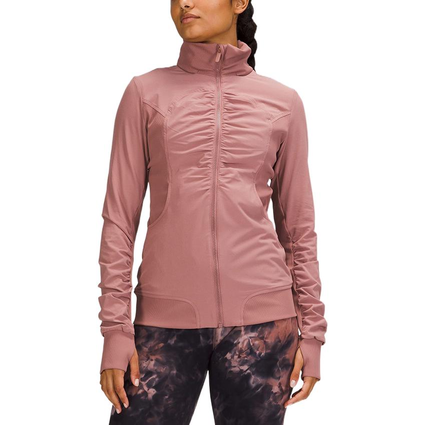 (Women) Lululemon Beyond the Studio Swift™ Fabric Solid Zip-Up Jacket for Women LW3DO9S 圖 9