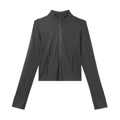 (Women) Lululemon Black Lightweight UV-Protection Zipper Pocket Jacket LW3FFDS