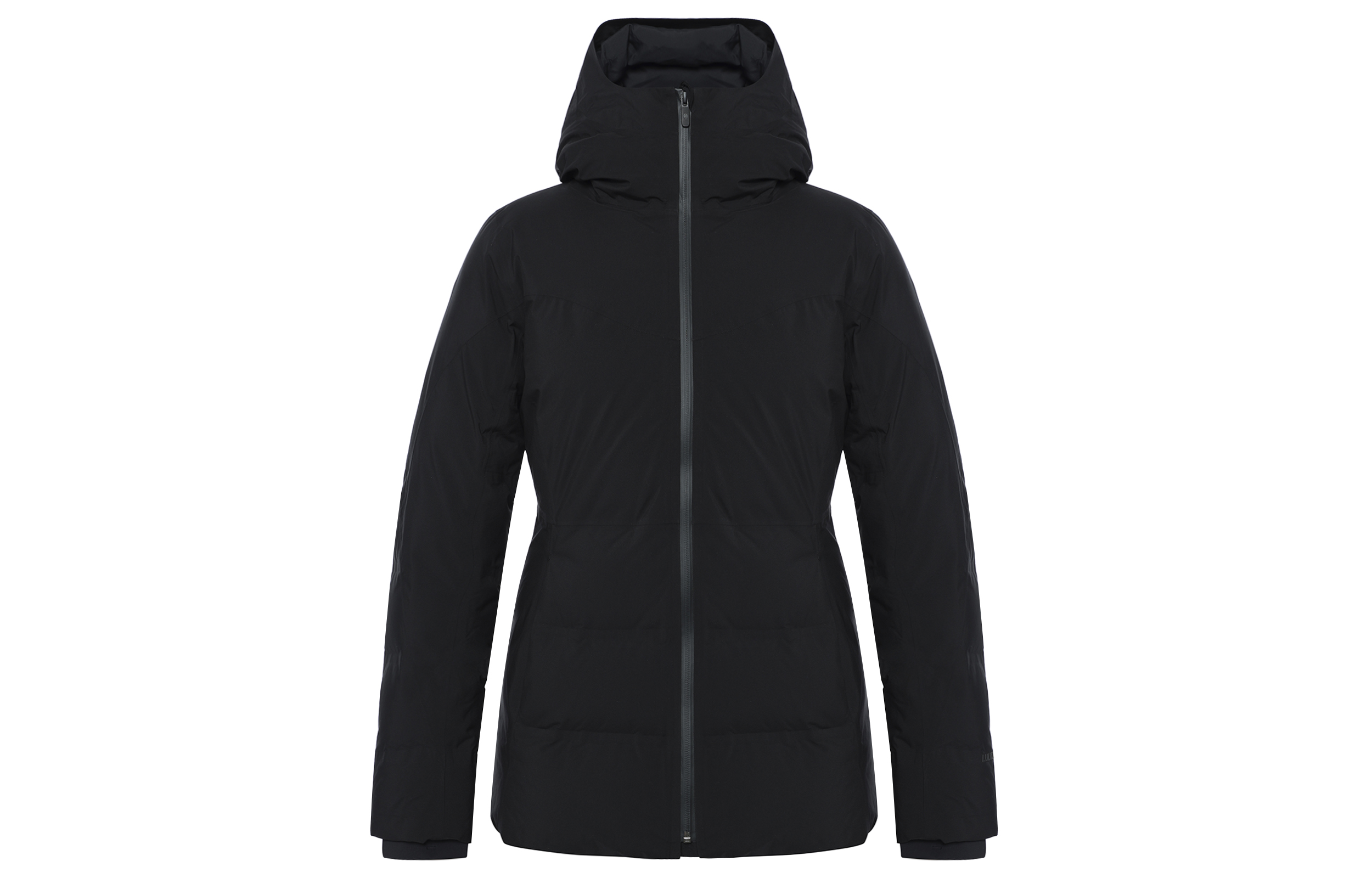 (Women) Lululemon Black Sleet Street Waterproof Hooded Jacket LW4CEVS
