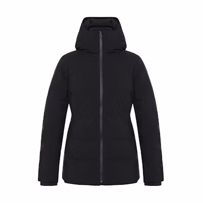 (Women) Lululemon Black Sleet Street Waterproof Hooded Jacket LW4CEVS