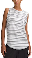 (Women) Lululemon Brunswick Striped Soft Breathable Tank Top White/Black LW1CAMS (Women) Lululemon Brunswick Striped Soft Breathable Tank Top White/Black LW1CAMS