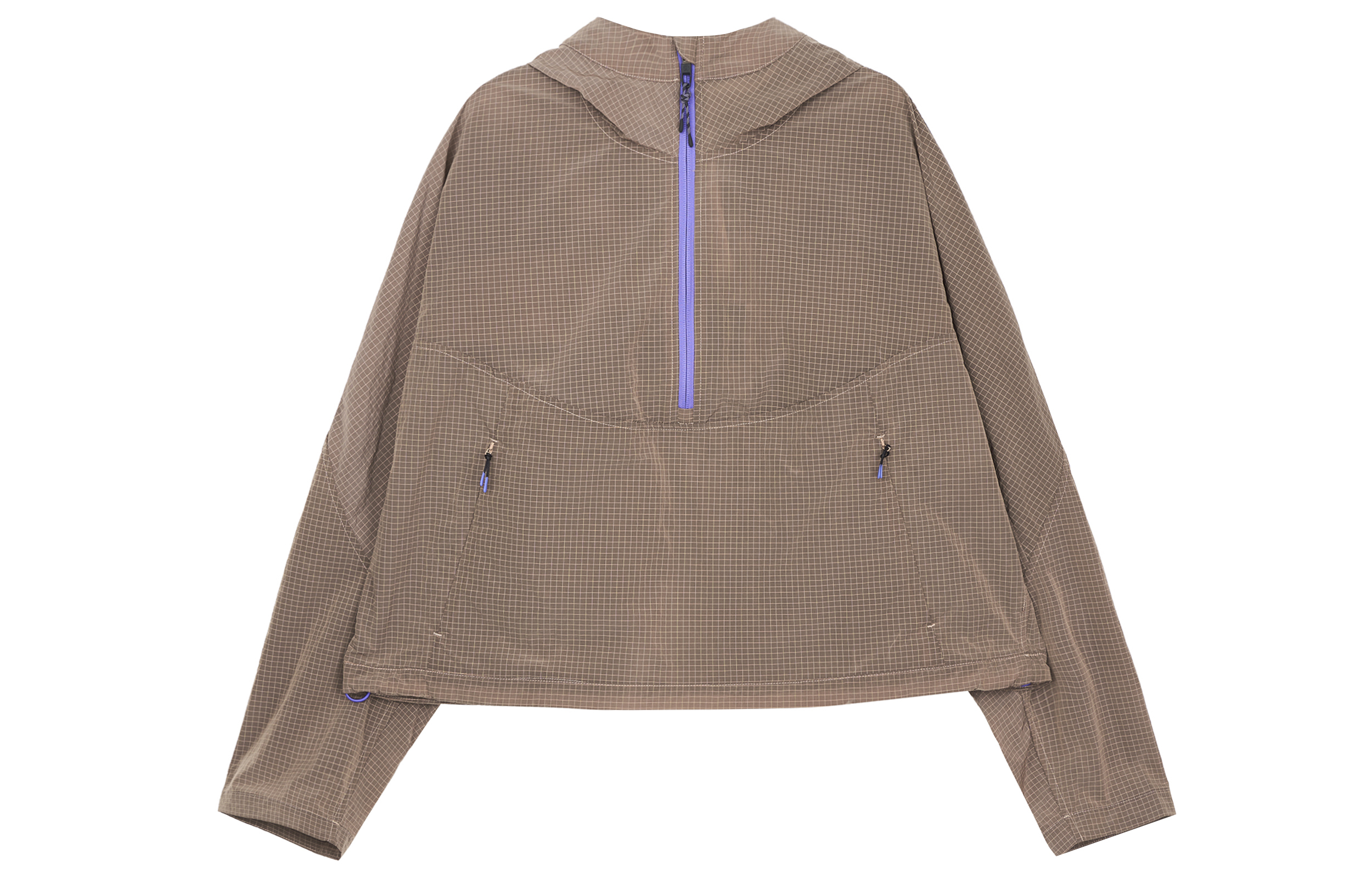 (Women) Lululemon Cinch-Back Half-Zip Waterproof Windbreaker Pullover Jacket LW4BUSS