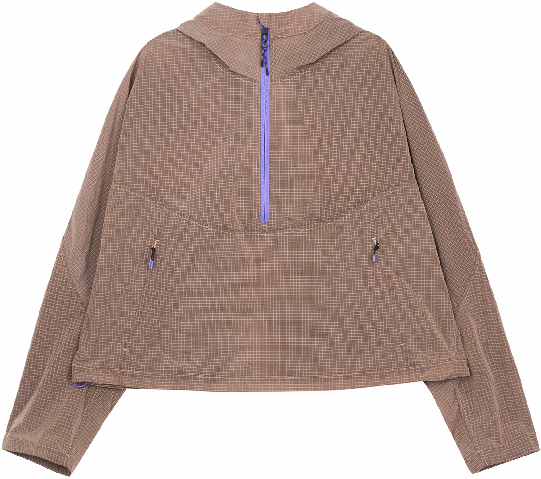 women-lululemon-cinch-back-half-zip-waterproof-windbreaker-pullover-jacket-lw-4-buss