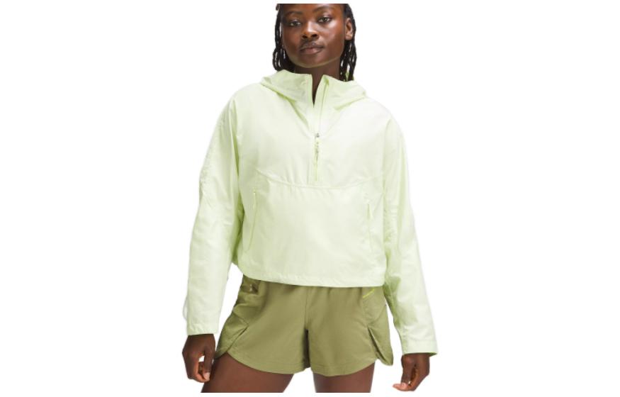 Details for (W) Lululemon 半拉链防水防风抽绳夹克套头外套 LW4BUSS