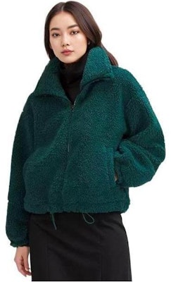 (Women) Lululemon Cinchable Fleece Zip-Up High-Neck Jacket LW3FBIS 4