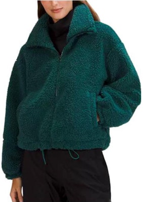 (Women) Lululemon Cinchable Fleece Zip-Up High-Neck Jacket LW3FBIS 5