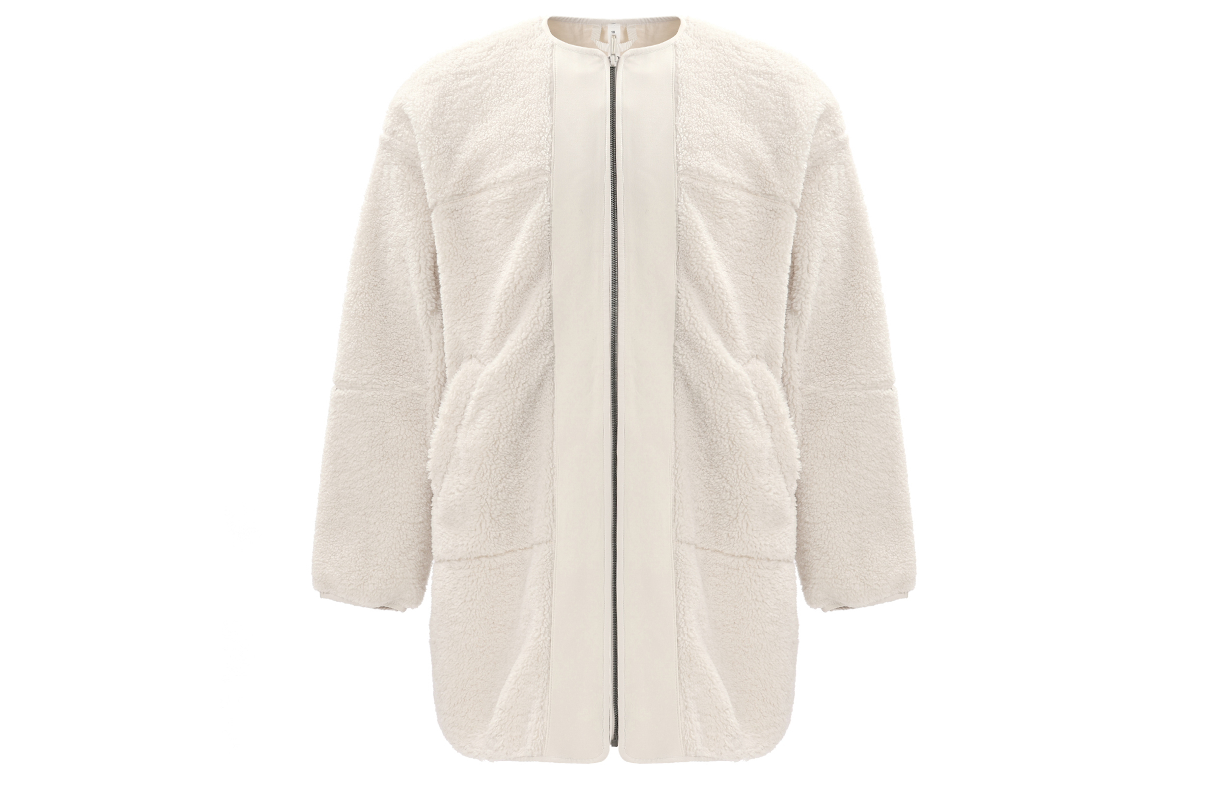 (Women) Lululemon Collarless Textured Fleece Relaxed Fit Jacket LW3GE9S