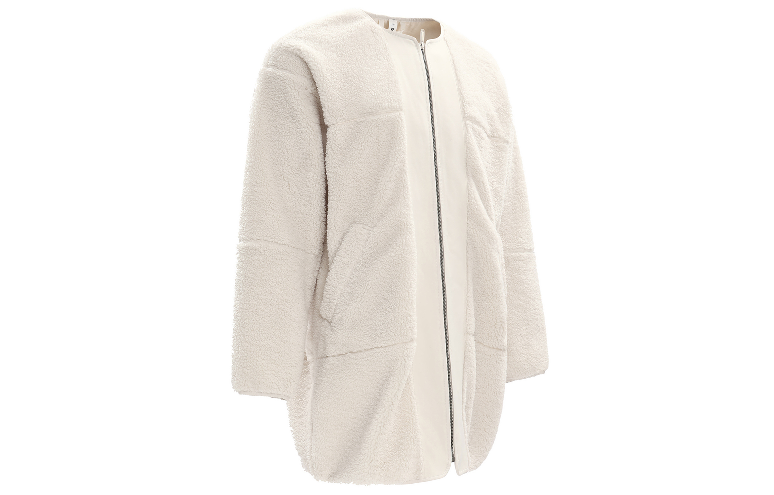 Shop (W) Chaqueta Lululemon Sin Cuello de Forro Texturizado Ajuste Relajado. LW3GE9S