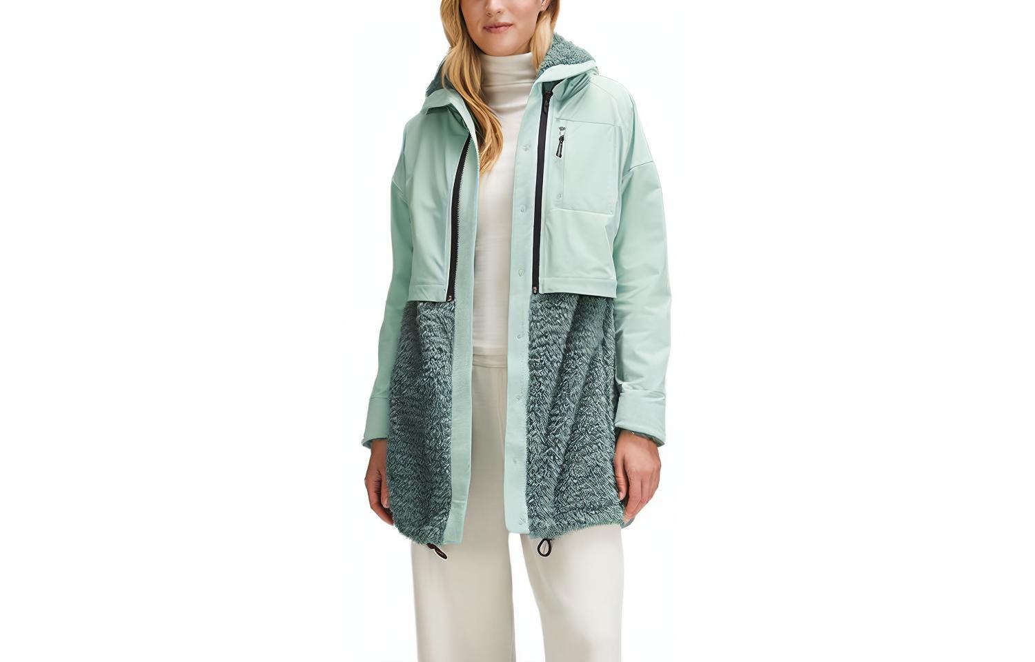 (Women) Lululemon Cozy Travel Fleece-Lined 3-in-1 Hooded Jacket LW3HLUS