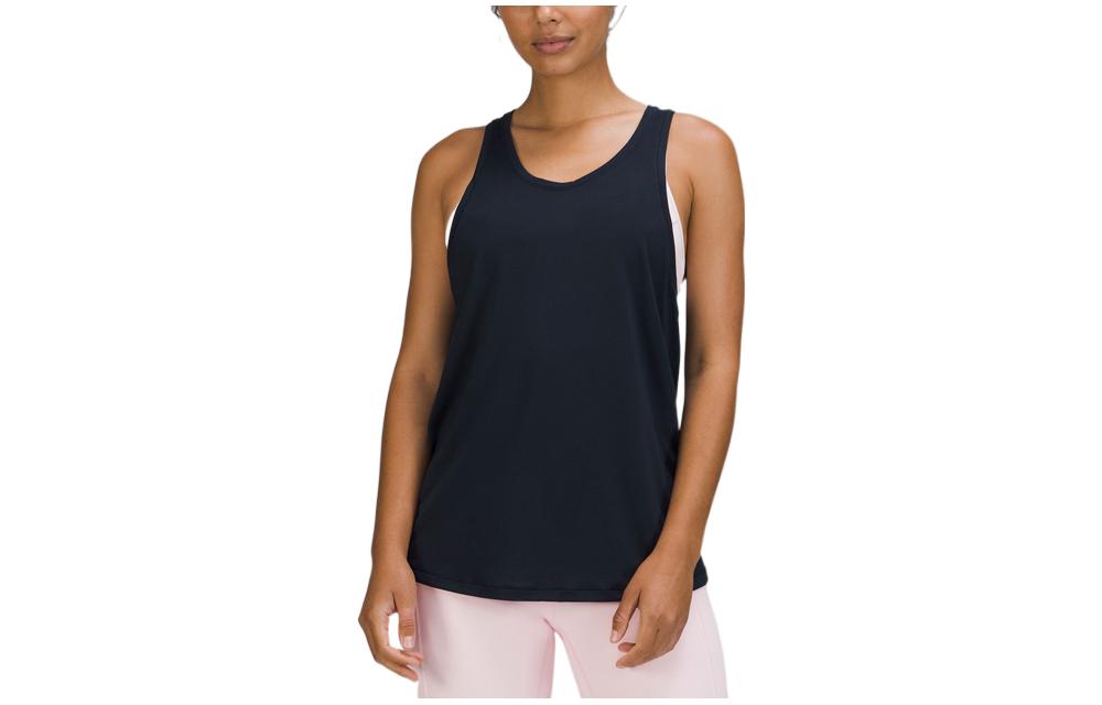 (Women) Lululemon Cut-Out Solid Color 2-in-1 Sports Tank Top. LW1DQTS