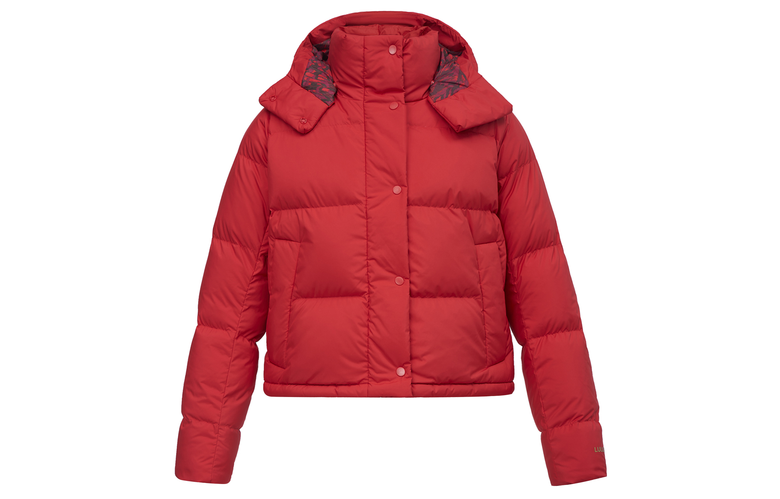 (Women) Lululemon Deep Red Wunder Puff 600-Fill Down Jacket LW4CCOS
