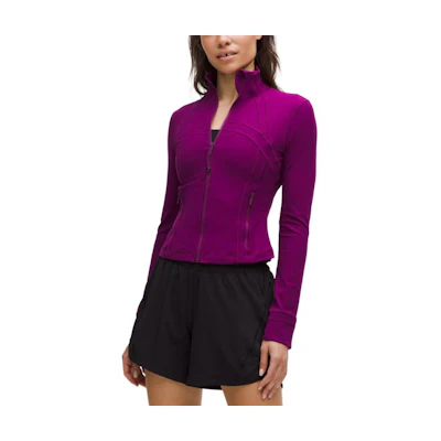 (Women) Lululemon Define Nulu™ Fabric Ribbed Slim Short Zip Yoga Jacket LW3HB6S
