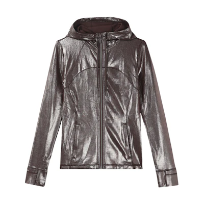 (Women) lululemon Define Shine Fitted Breathable Zip Hoodie Jacket LW4BSNS