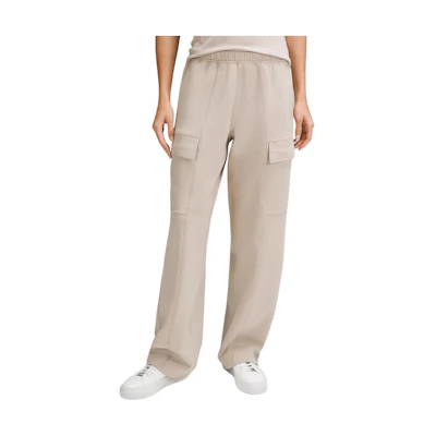 (Women) Lululemon Double Knit Cotton-Blend Relaxed Cargo Pants LW5FXCS