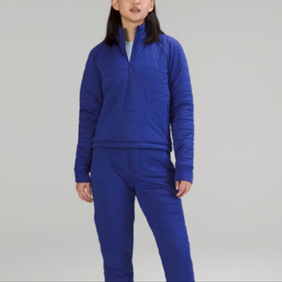 (W) Lululemon Dynamic Movement Half-Zip Jacket - Warna Solid LW4BM2S Details for (W) Lululemon Dynamic Movement Half-Zip Jacket - Warna Solid LW4BM2S